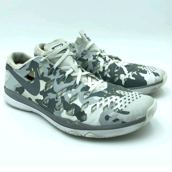 Nike Train Speed 4 Summit White Cool Gray camo mens size 14 gym 843937-101 shoes - Picture 2 of 8